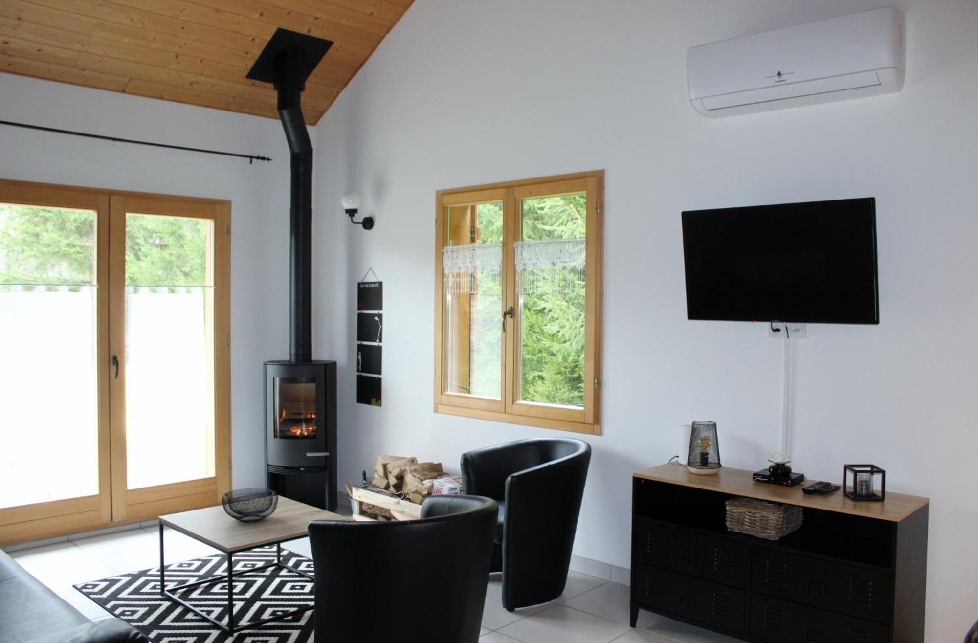 Chalet De Charme Le Contemporain Ney Exteriér fotografie