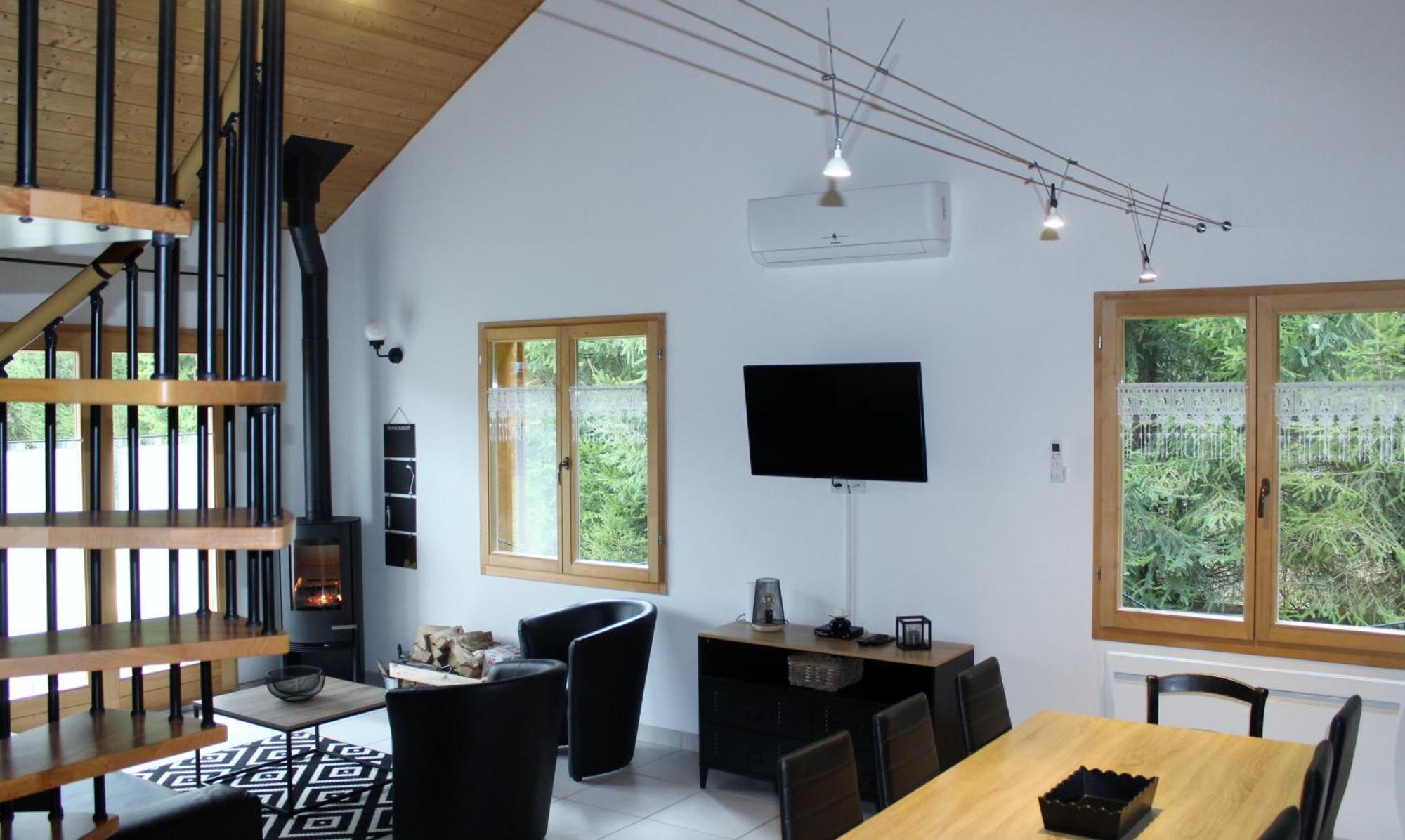 Chalet De Charme Le Contemporain Ney Exteriér fotografie