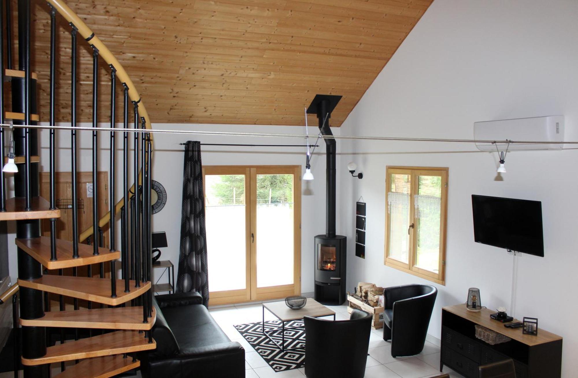 Chalet De Charme Le Contemporain Ney Exteriér fotografie