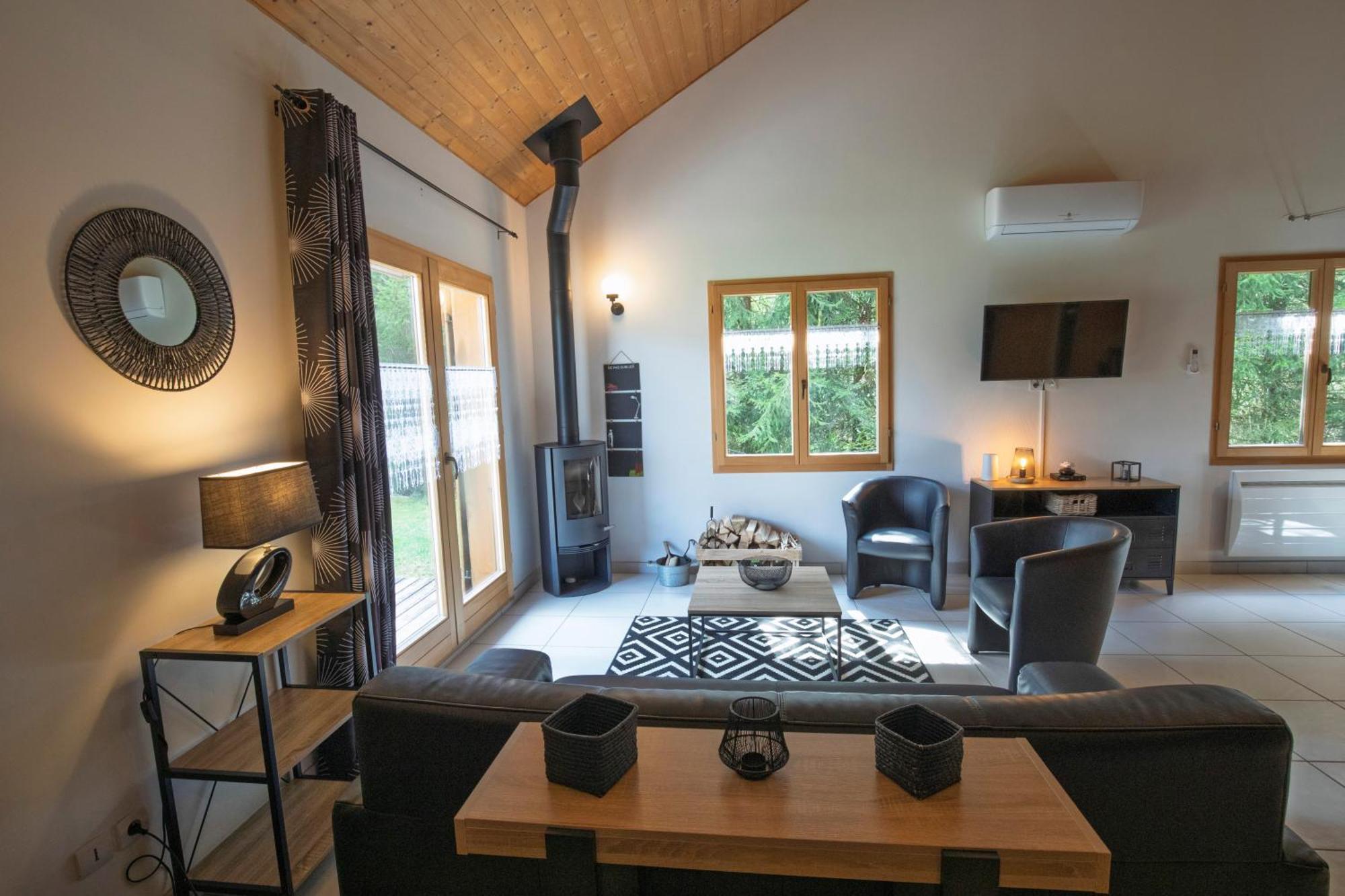 Chalet De Charme Le Contemporain Ney Exteriér fotografie