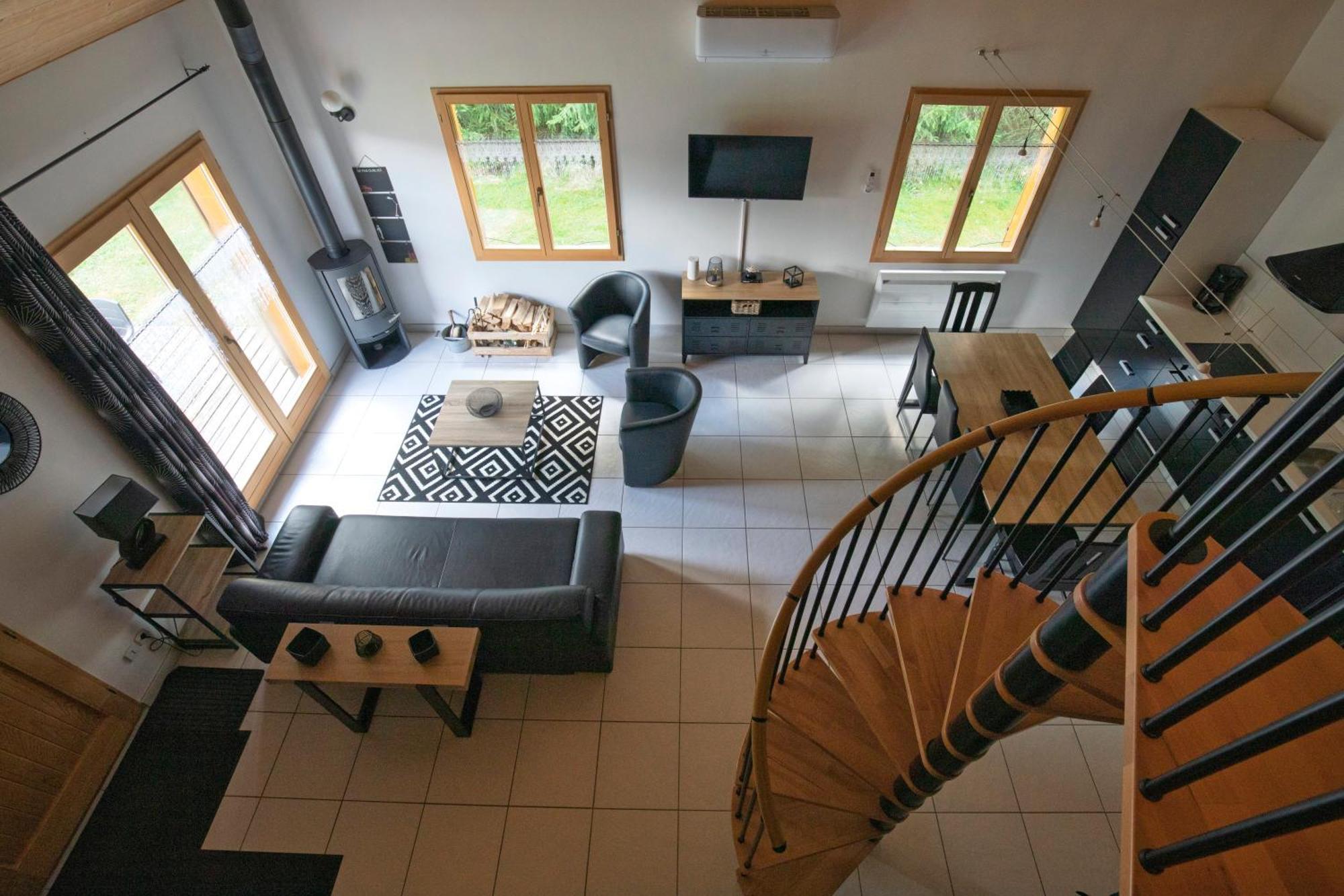 Chalet De Charme Le Contemporain Ney Exteriér fotografie